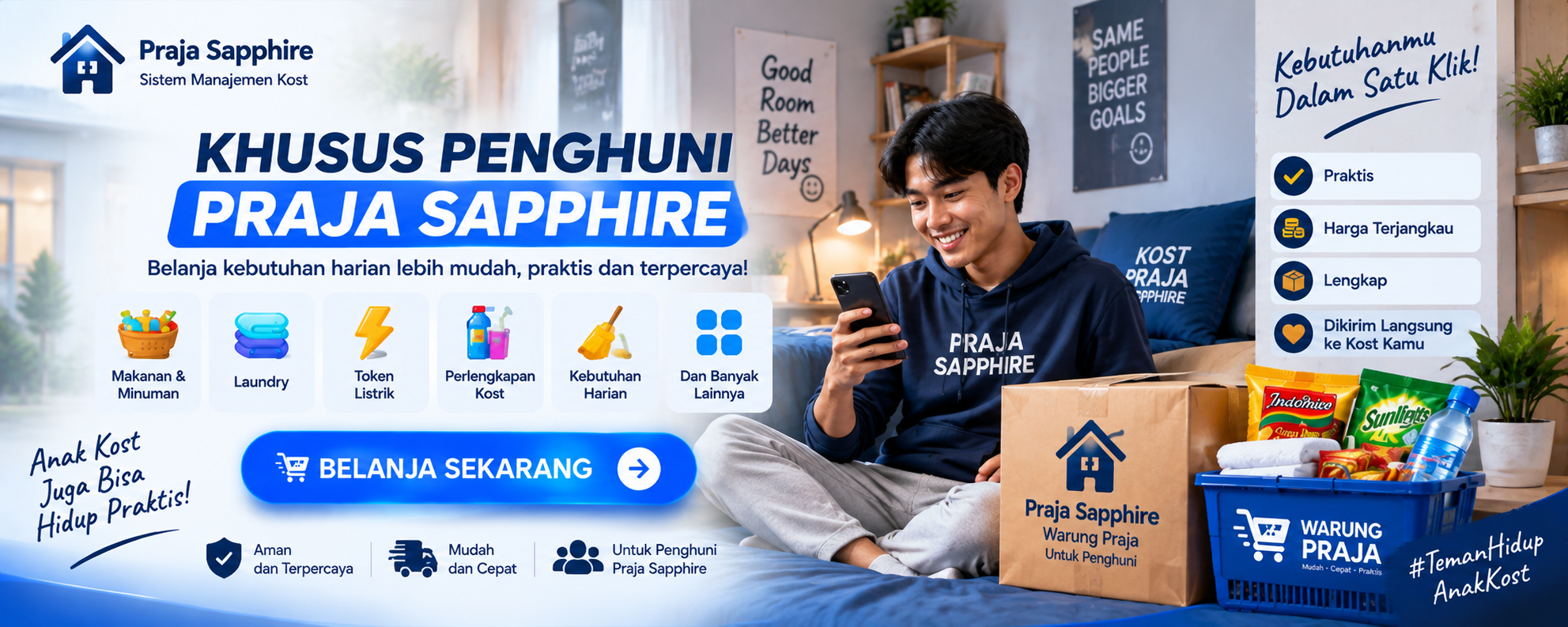 Warung Praja - Kebutuhan anak kost